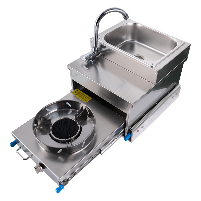 Kitchen Appliances Gas Stove - RV Pull-out Gas Stove With Sink