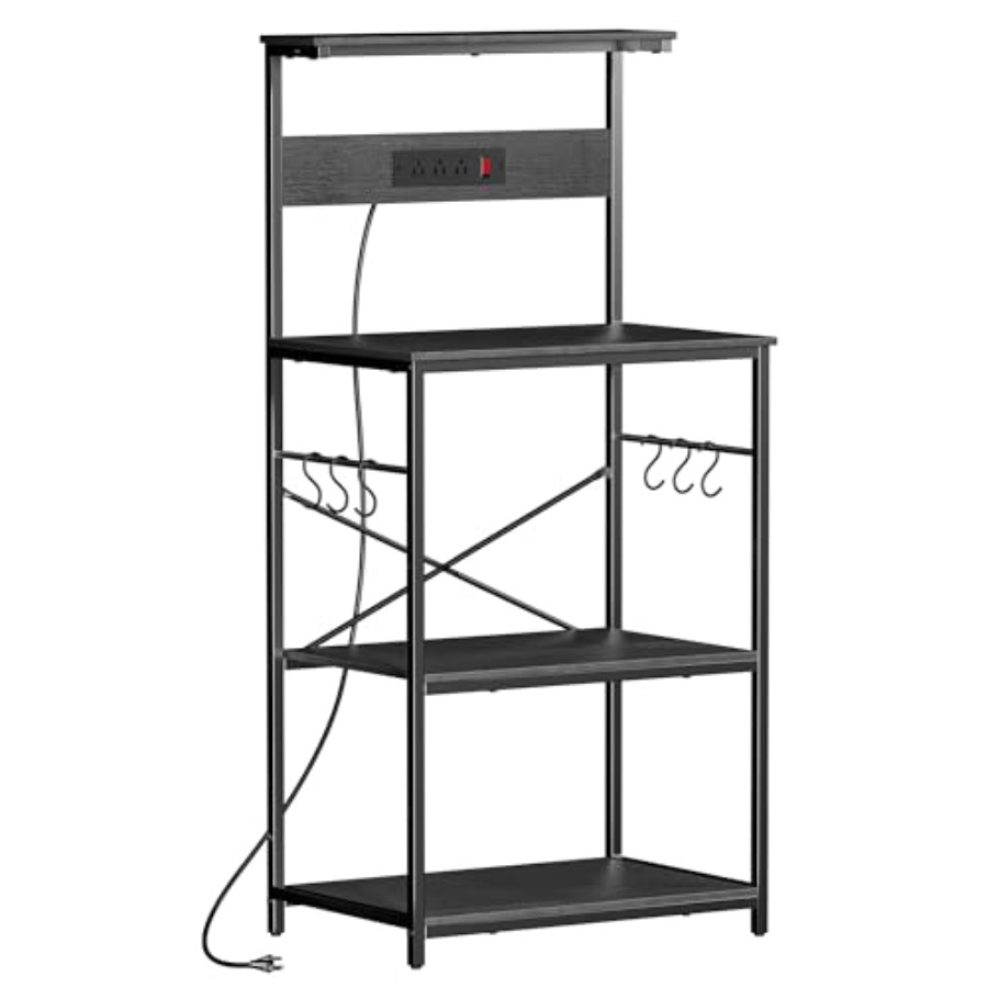 Kitchen Appliances Outlet - Kitchen bakers rack with power outlet,