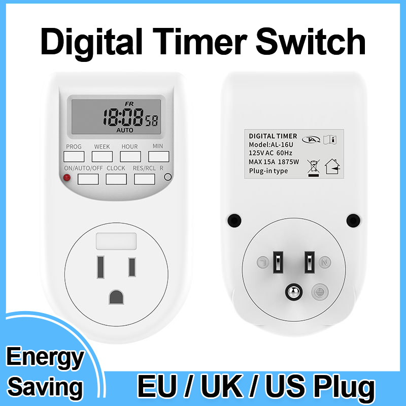 Kitchen Appliances Outlet - EU/UK/US Plug Timer Switch Energy Saving