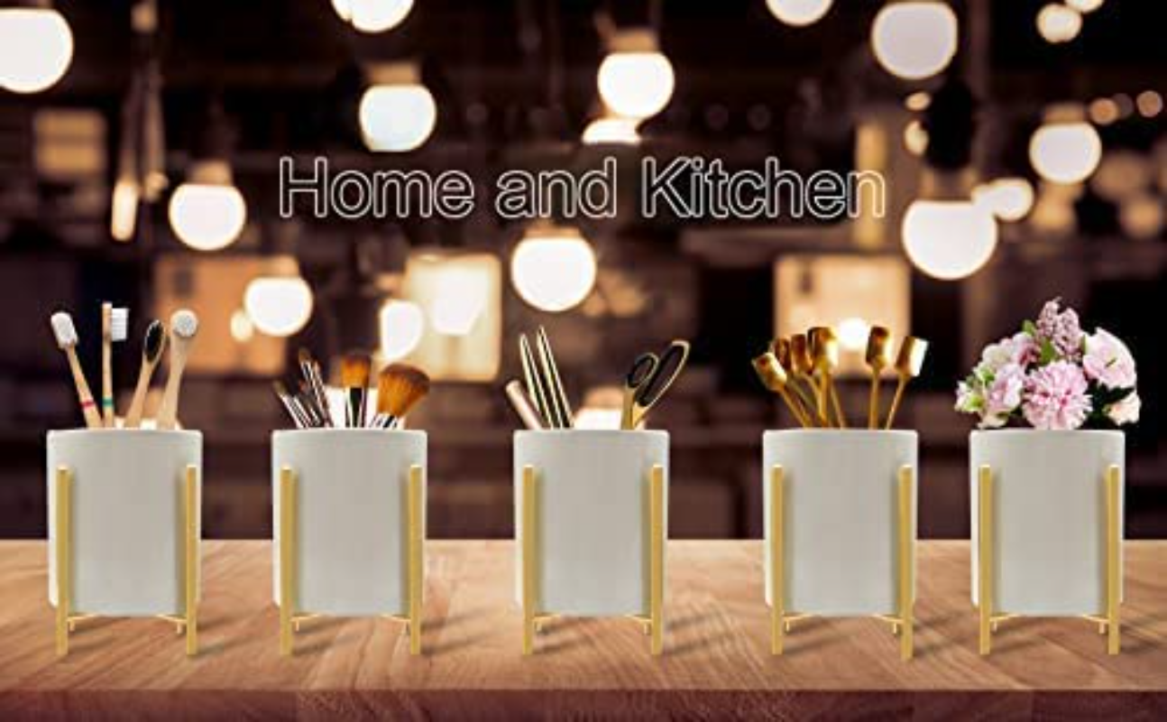 Gold Pencil Cup Sturdy Pencil  – Kitchen Appliances List Bewertung und Preis
