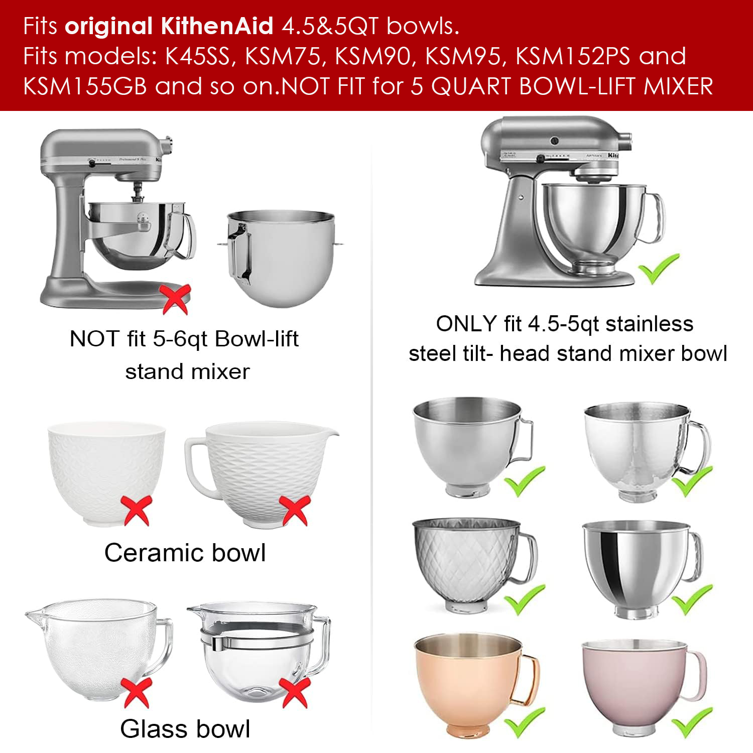 1pcs/2pcs Mixers Bowl Covers f – Kitchen Appliances Kitchenaid Bewertung und Preis