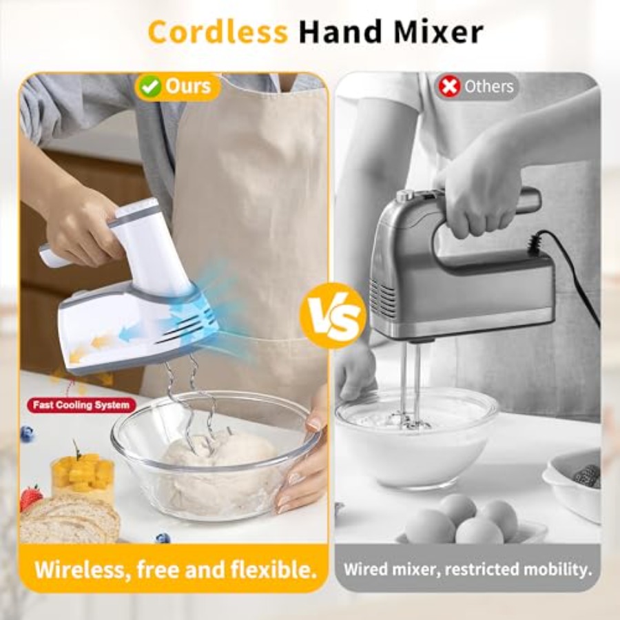 Cordless Electric Hand Mixer 1 – Hand Mixer Electric Bewertung und Preis
