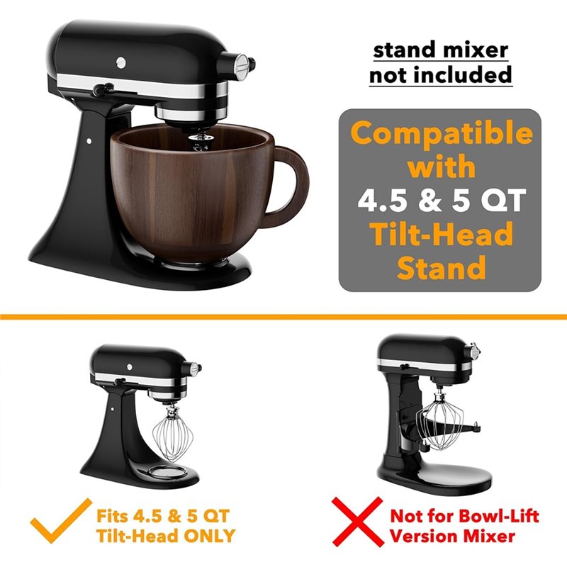ABWM-Wooden Bowl Mixer For Kit – Kitchen Appliances Kitchenaid Bewertung und Preis
