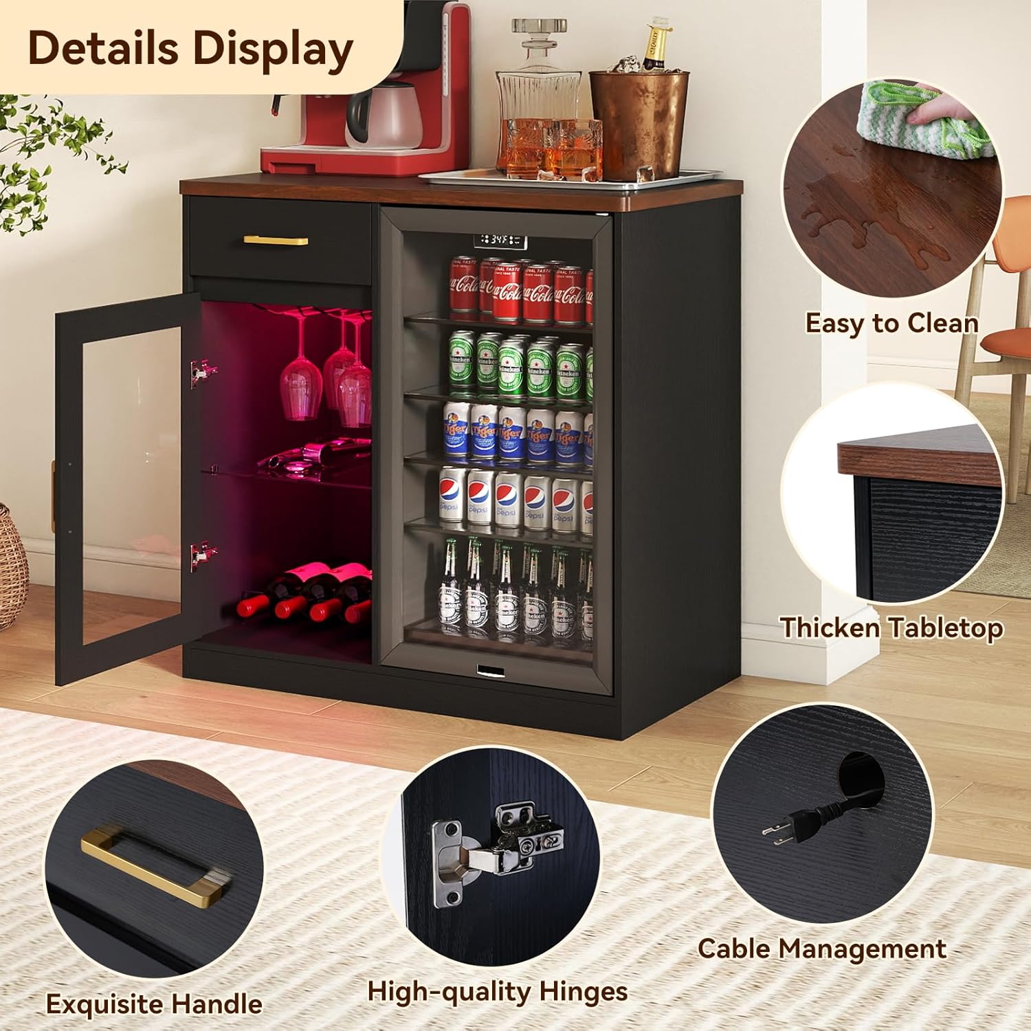 Coffee Bar with Mini Fridge Sp – Kitchen Appliances Outlet Bewertung und Preis