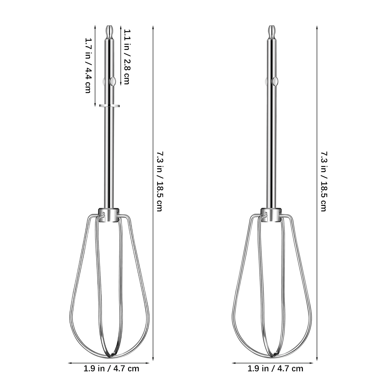 2 Pcs Whisk Electric Mixer Par – Hand Mixer Electric Bewertung und Preis