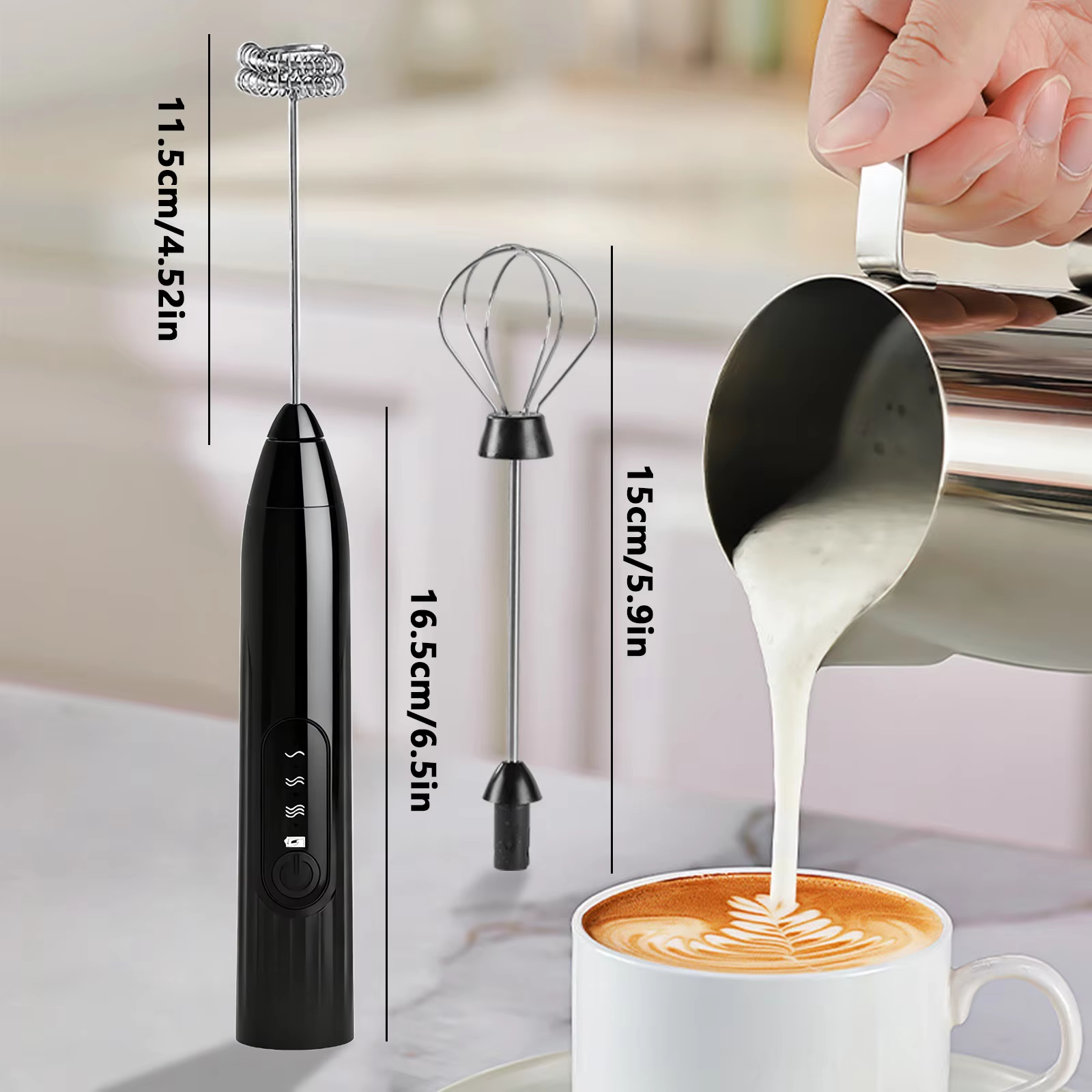 Wireless Electric Milk Mixer - – Hand Mixer Electric Bewertung und Preis