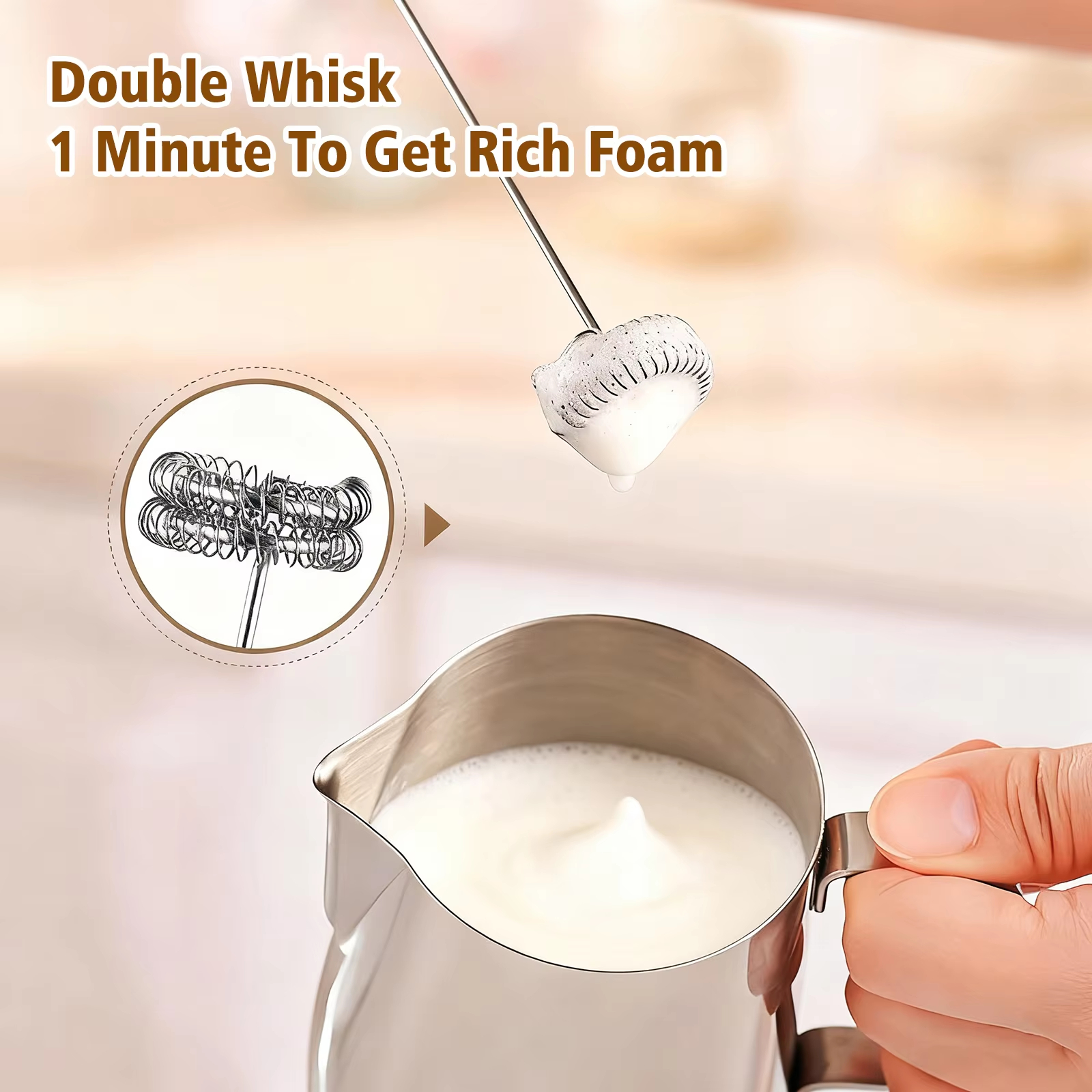 Wireless Electric Milk Mixer - – Hand Mixer Electric Bewertung und Preis