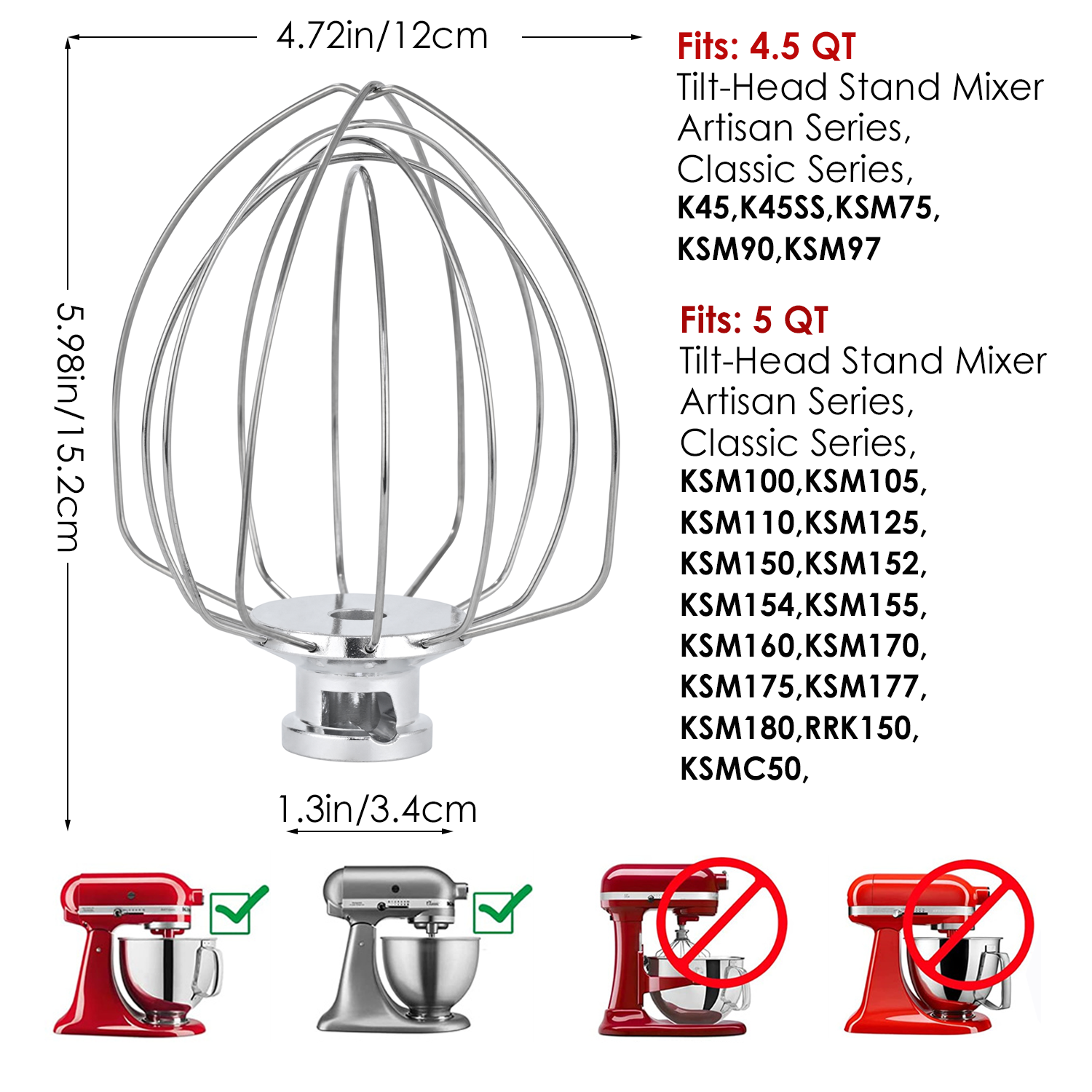 K45WW Steel Wire Whip for Kitc – Kitchen Appliances Kitchenaid Bewertung und Preis