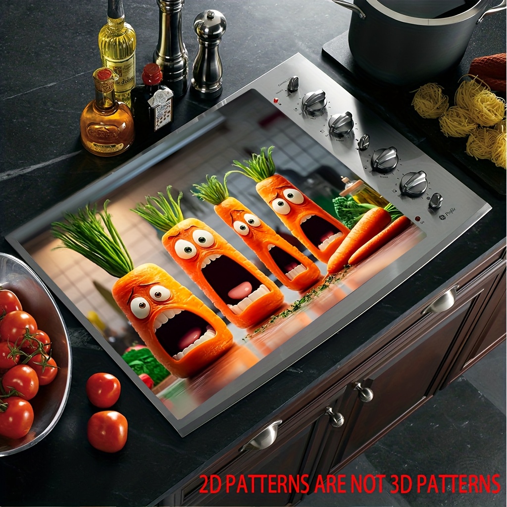 1pc Cute Carrot & Funny faces  – Kitchen Appliances Gas Stove Bewertung und Preis
