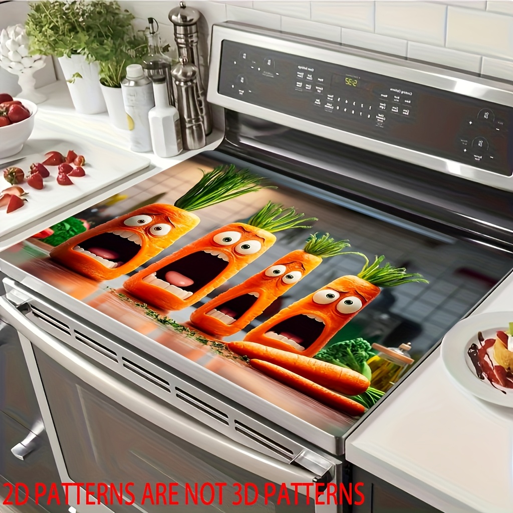 1pc Cute Carrot & Funny faces  – Kitchen Appliances Gas Stove Bewertung und Preis