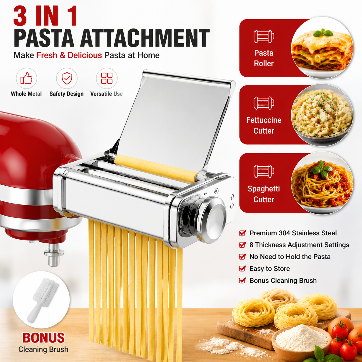 Gvode 3 in 1 Pasta Attachment  – Kitchen Appliances Kitchenaid Bewertung und Preis