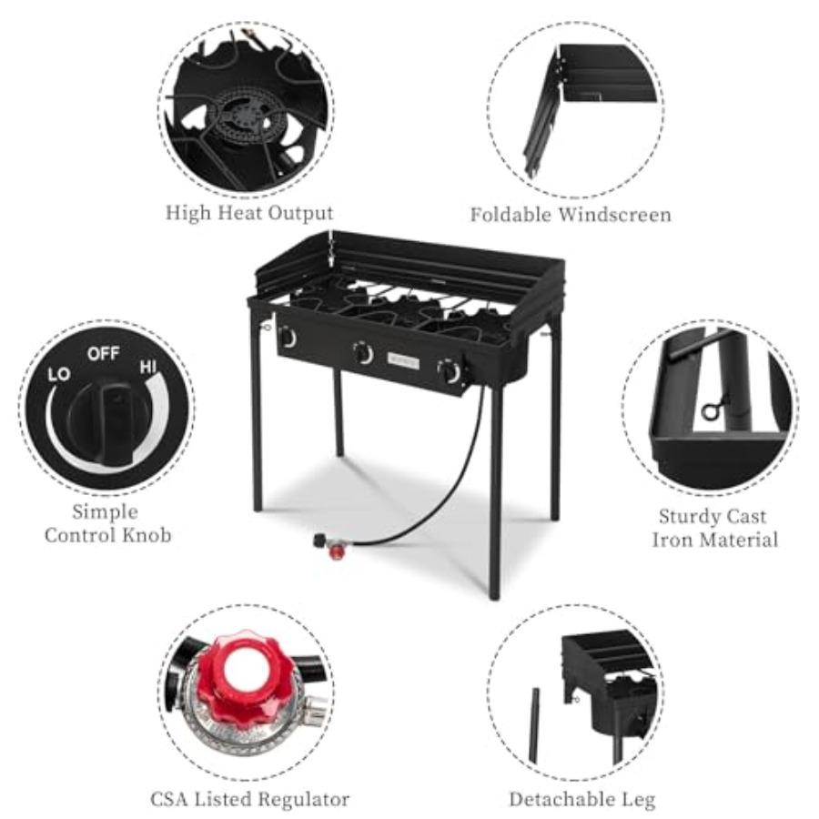 2/3 Burner Outdoor Propane Gas – Kitchen Appliances Gas Stove Bewertung und Preis